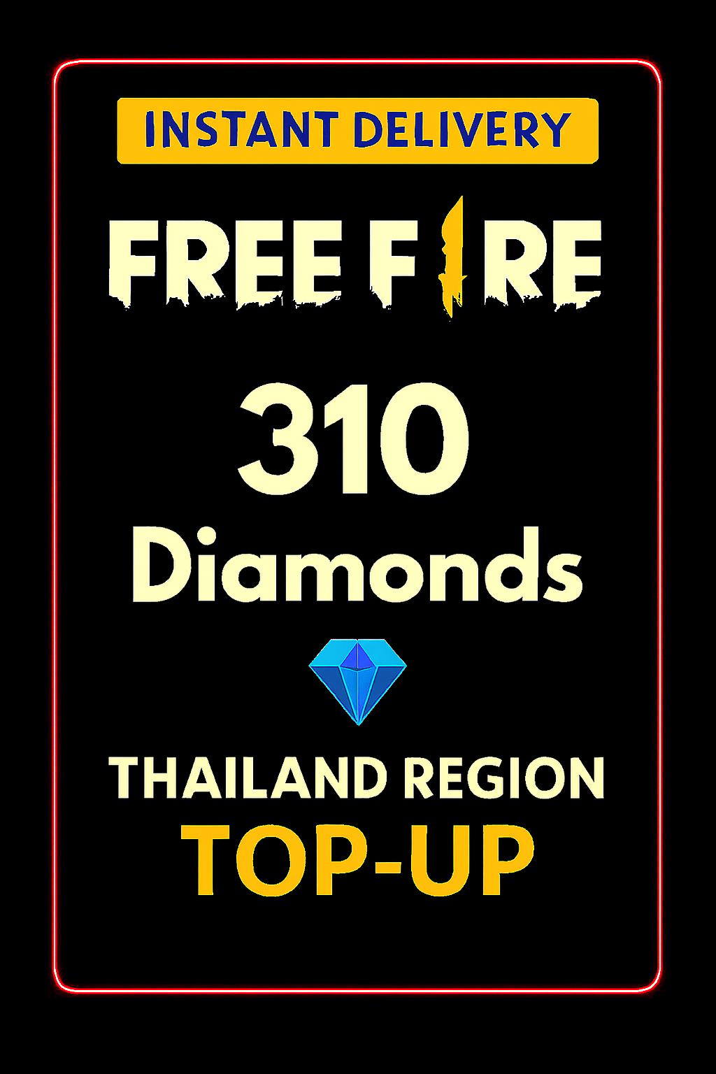 Free Fire 310 Διαμάντια Φορτίο (Ταϊλάνδη)