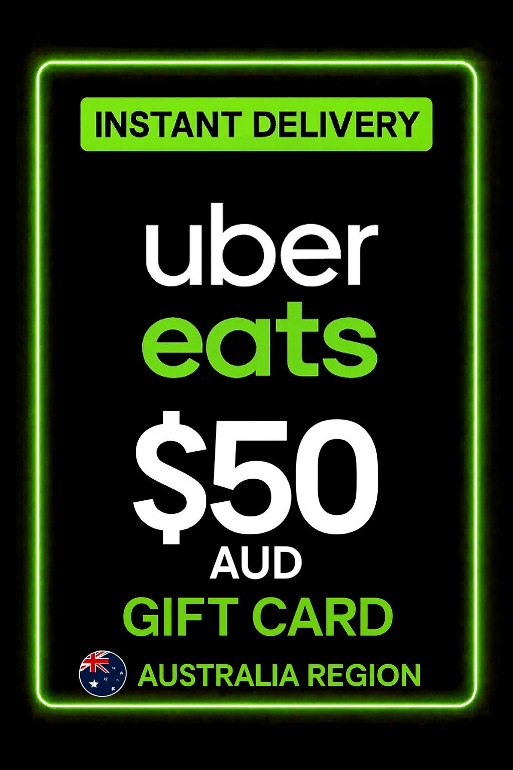 Uber Eats presentkort - 50 AUD