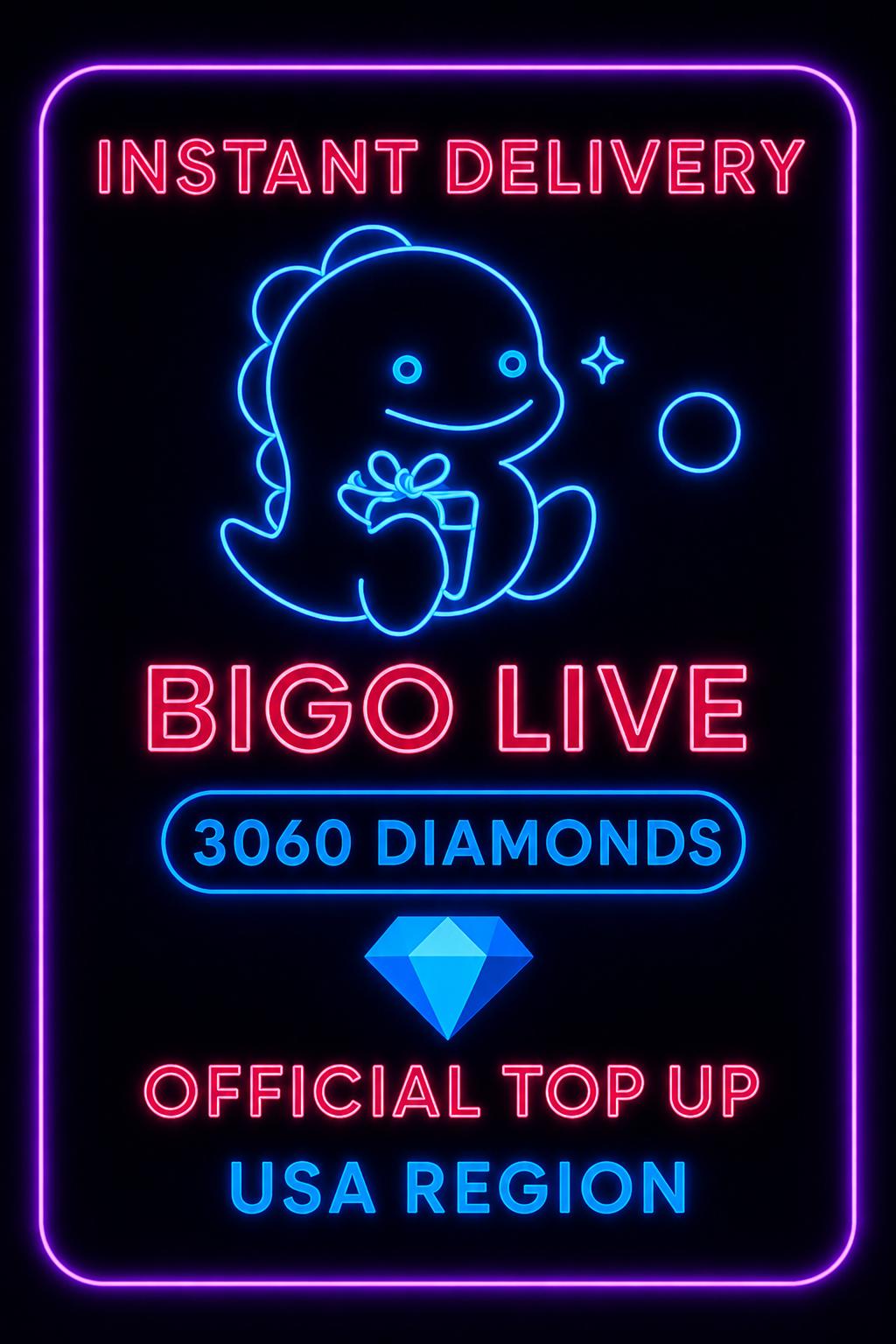 Bigo Live - 3060 Diamonds (Top-Up) (US)