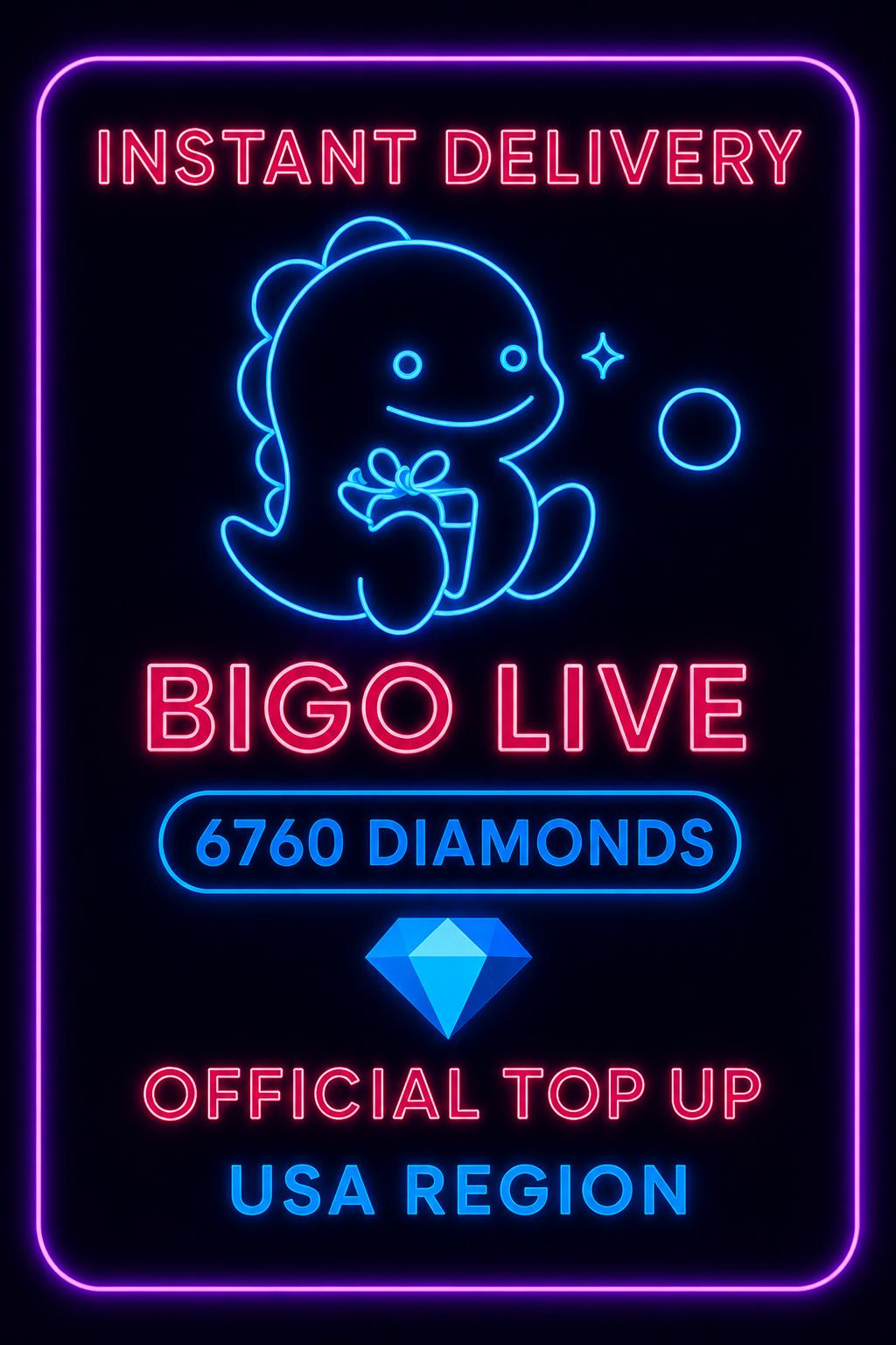 Bigo Live - 6760 Diamonds (Top-Up) (US)