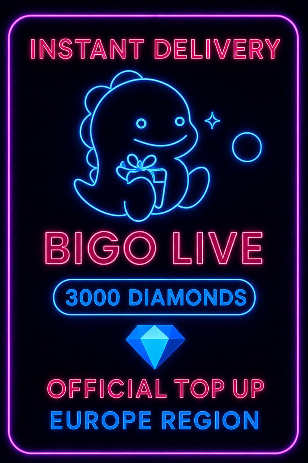 Bigo Live - 3000 Diamonds (Top-Up) (EU)