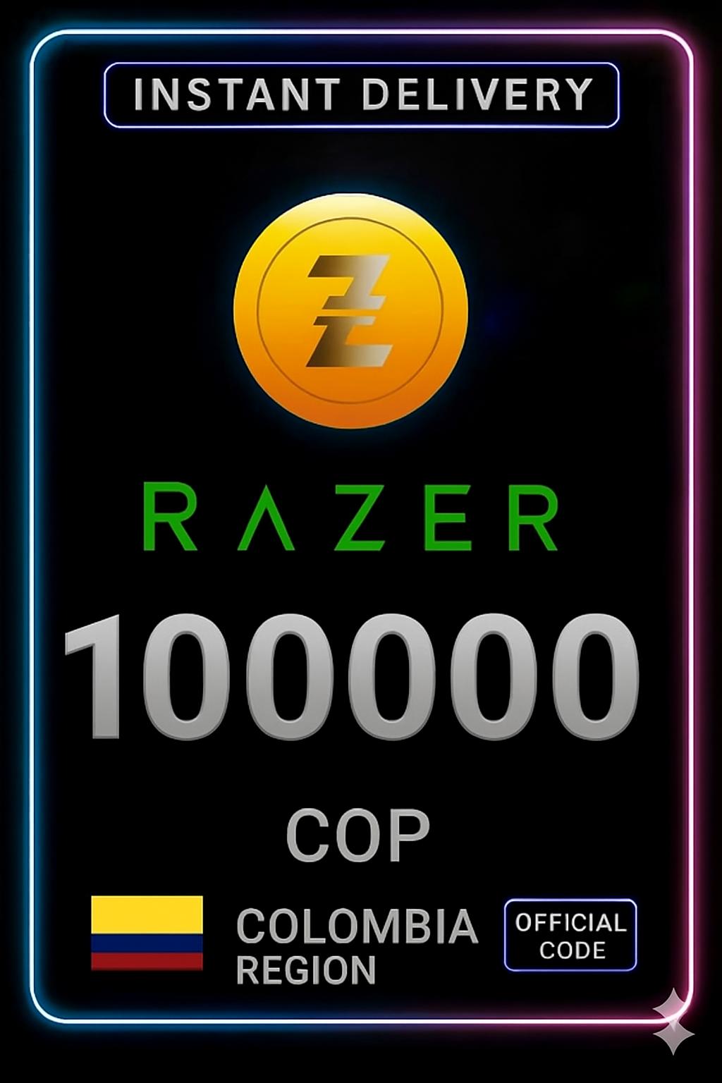 Razer Gold Κολομβία 100000COP