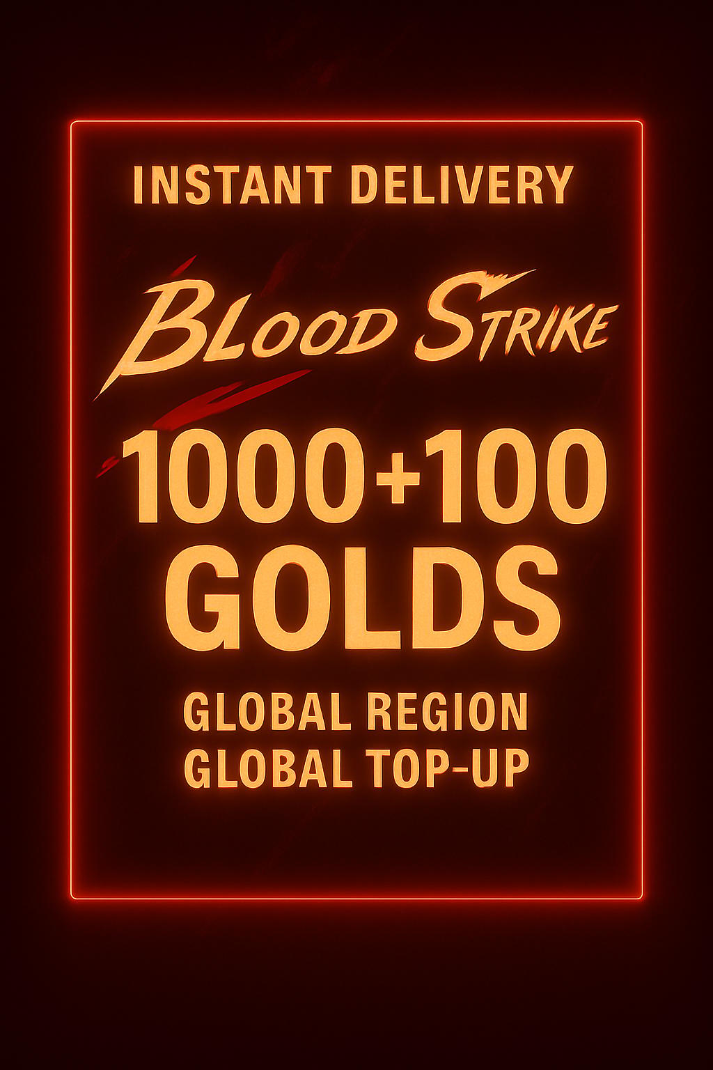 Blood Strike 1000+100 Golds Top-Up