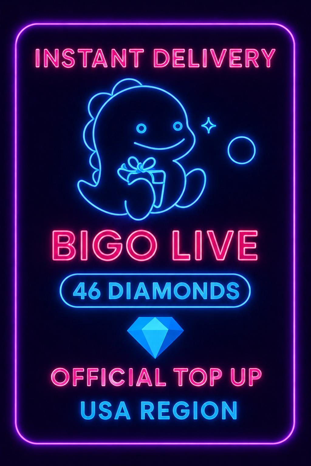 Bigo Live - 46 Diamonds (Top-Up) (US)