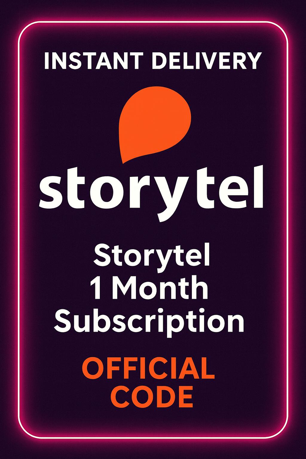 Storytel 1 Month Subscription | Jordan - (Levant)