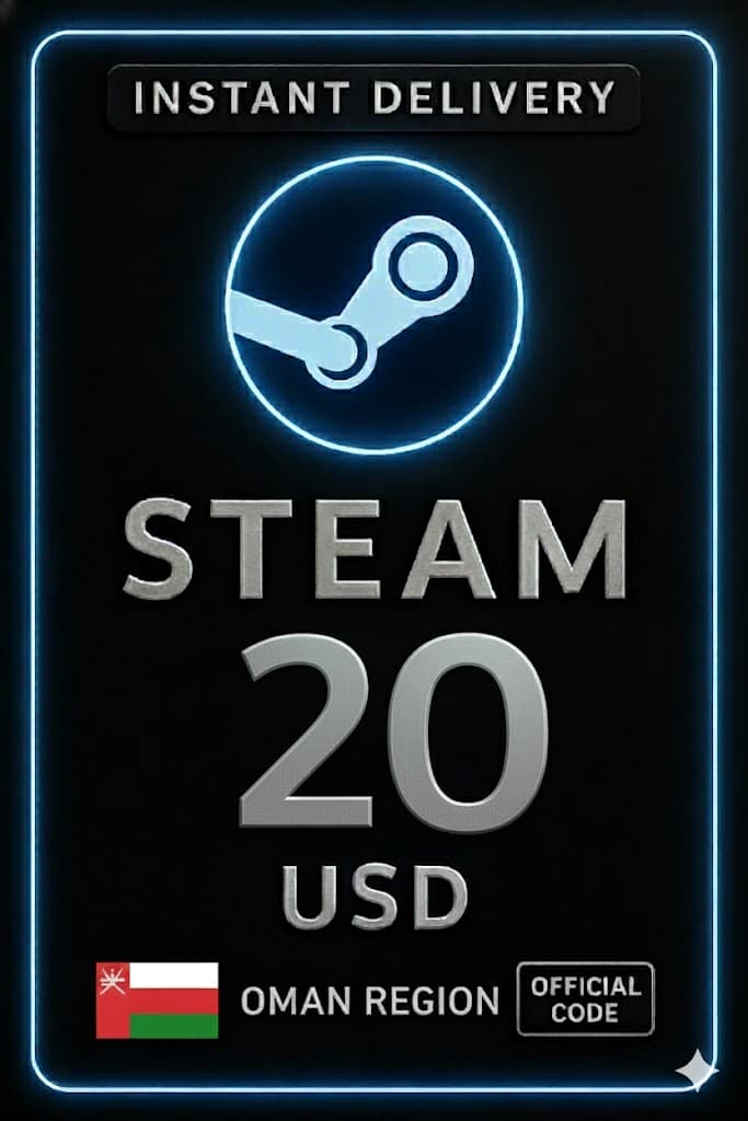Steam Wallet Code - 20 USD (Oman)