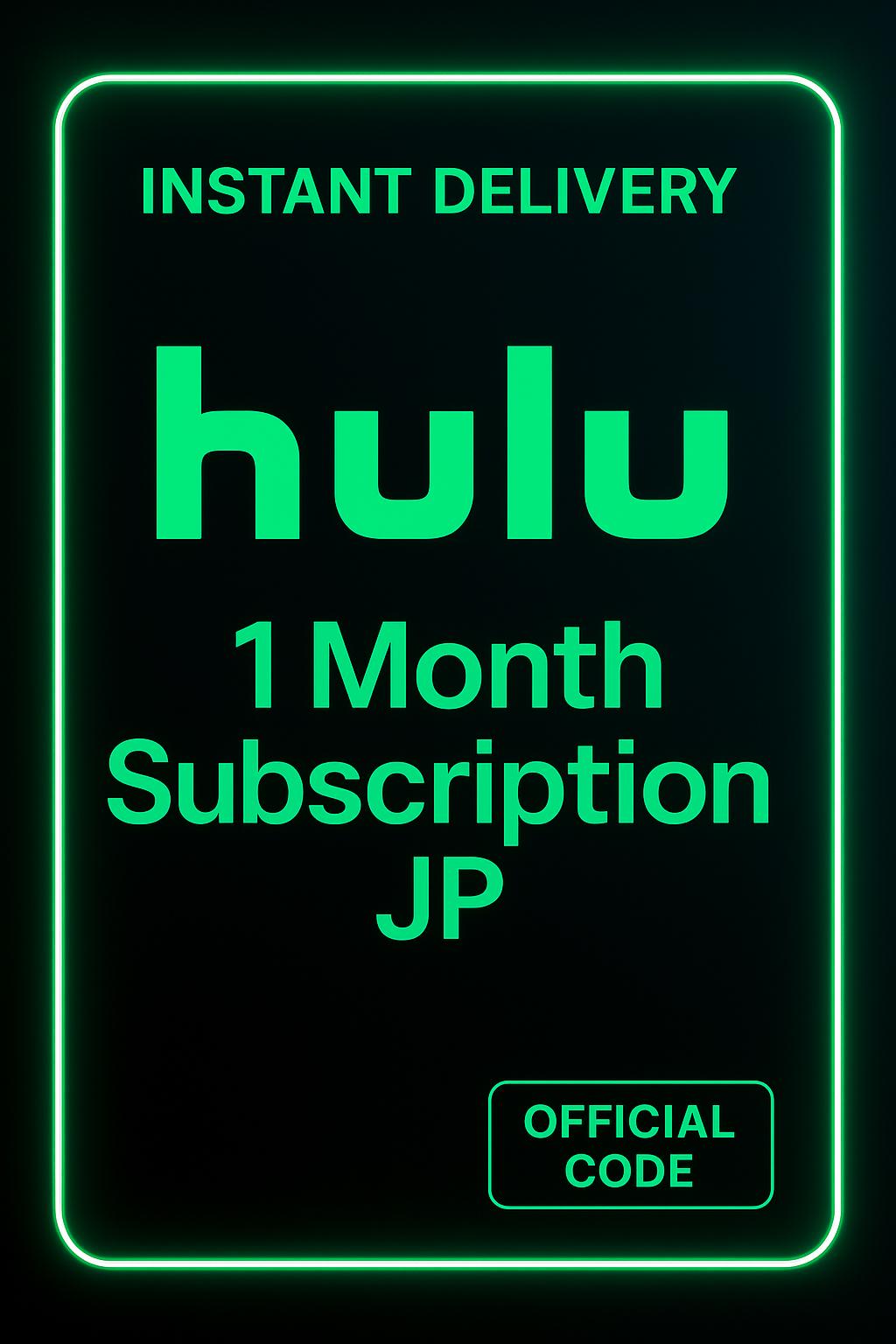 Hulu 1 Μήνας Συνδρομή JP