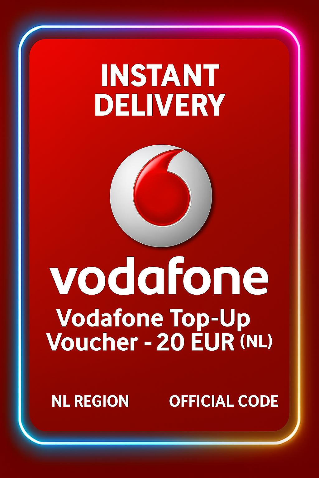 Vodafone Inneignarkort - 20 EUR (NL)
