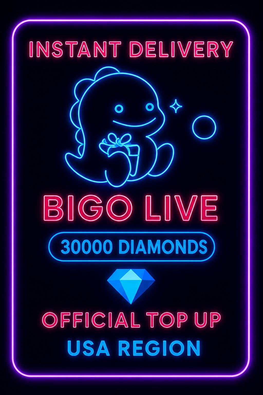 Bigo Live - 30000 Diamonds (Top-Up) (US)