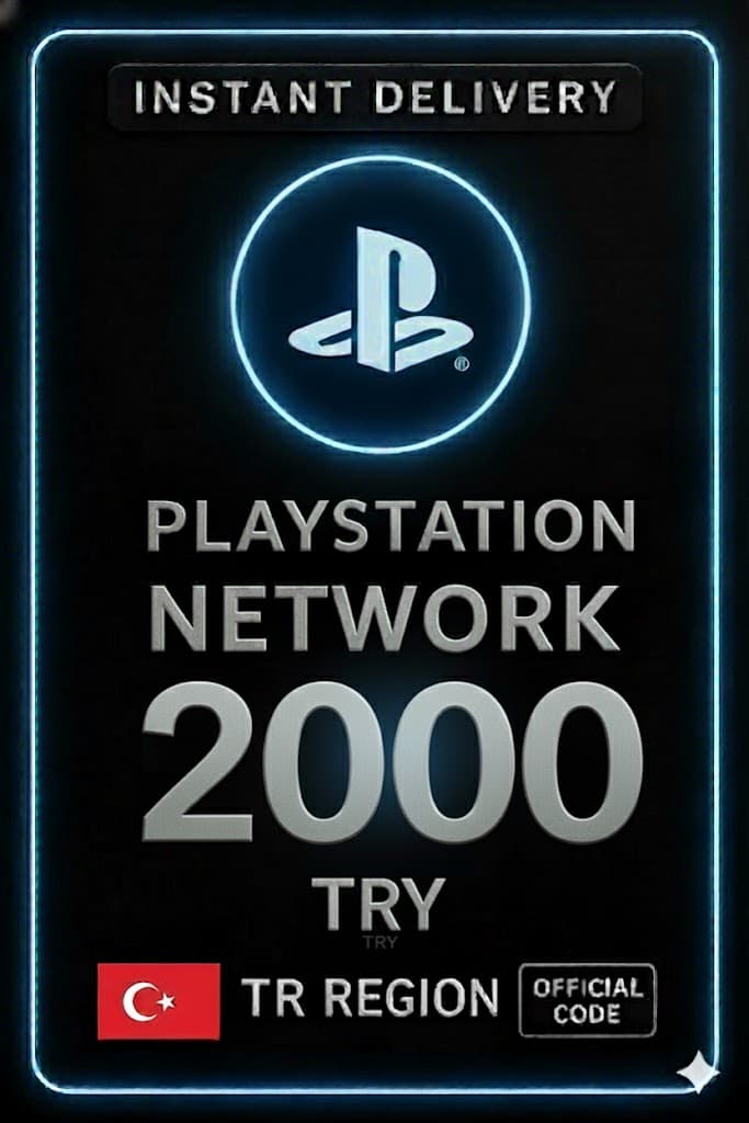 Playstation PSN Hediye Kartı - Türkiye - 2000 TL