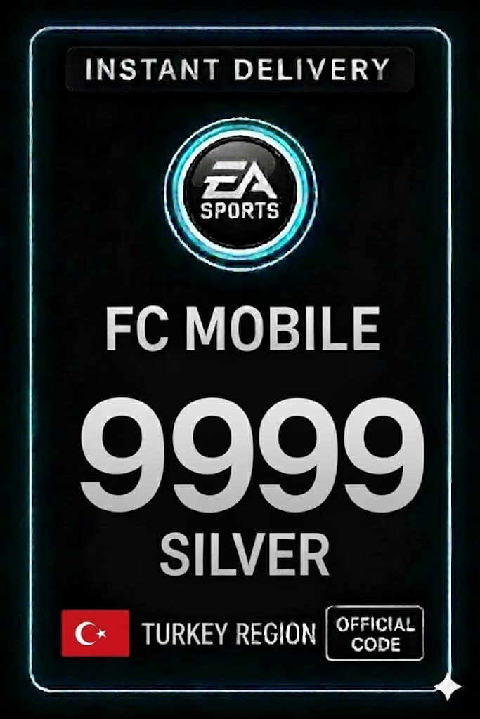 FC Mobile 9999 արծաթ Նվեր Քարտ - Թուրքիա