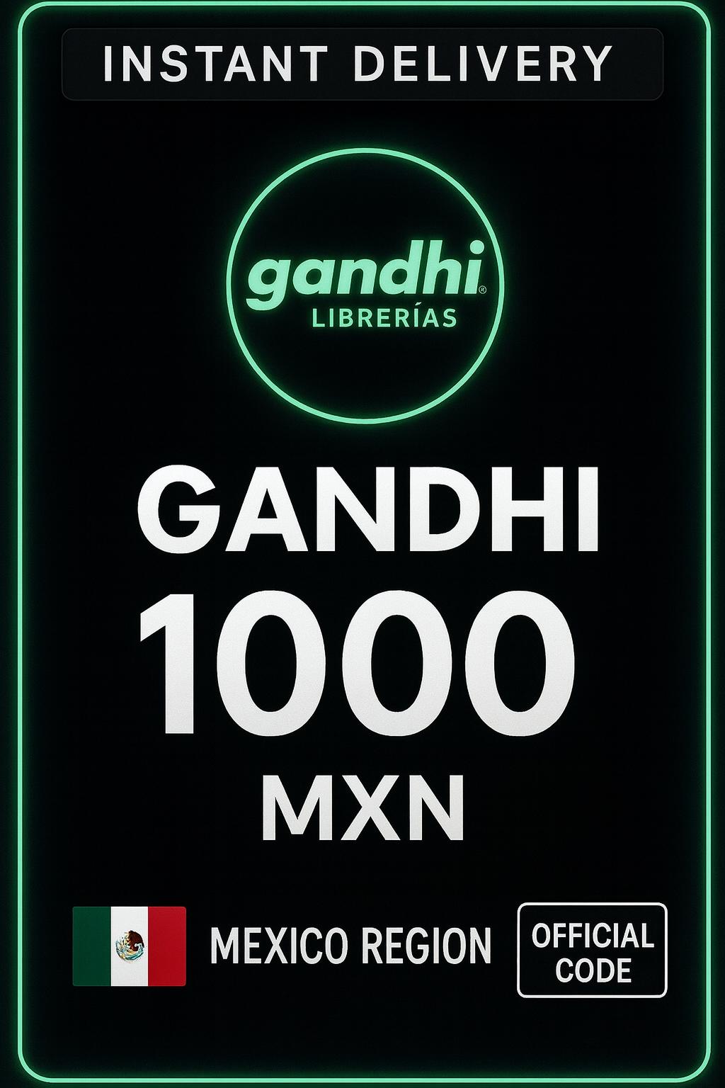Gandhi गिफ्ट कार्ड 1000 MXN