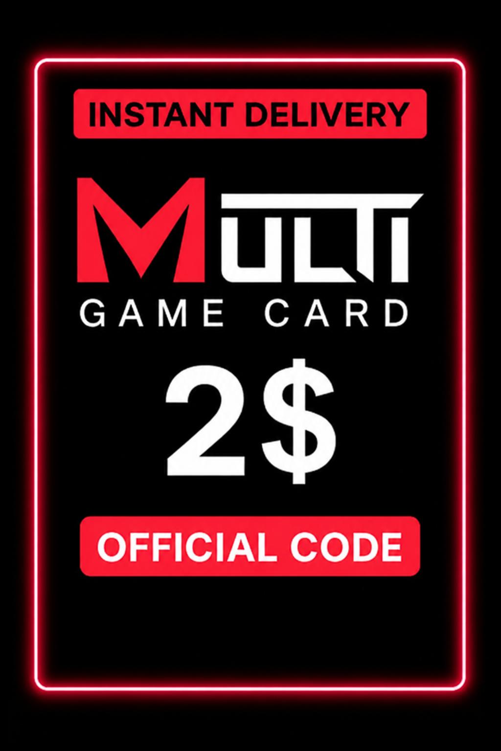 Multi Game Card 2$ ( 2,000 Points )