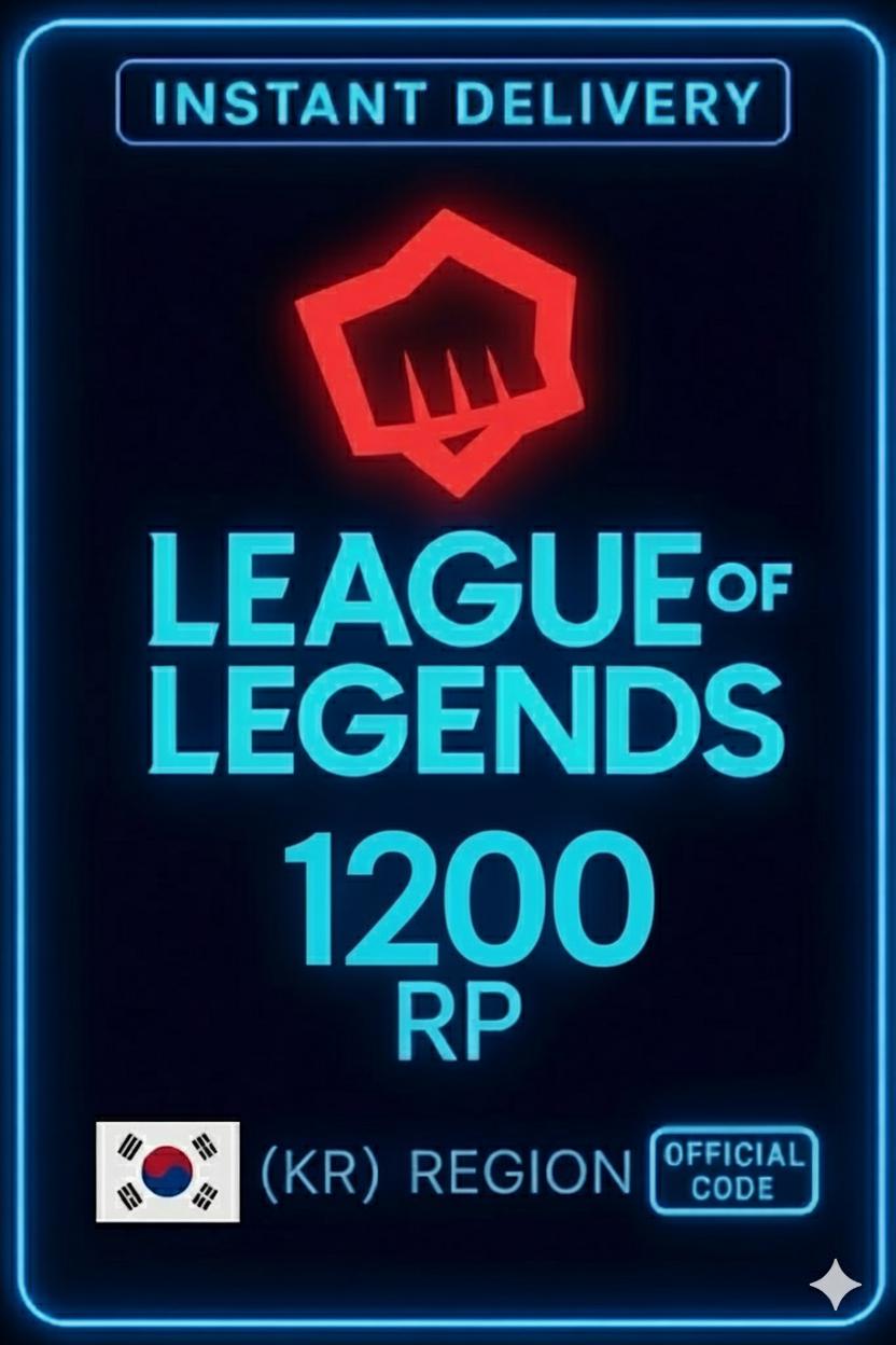 League Of Legends KR 1200 Riot Points