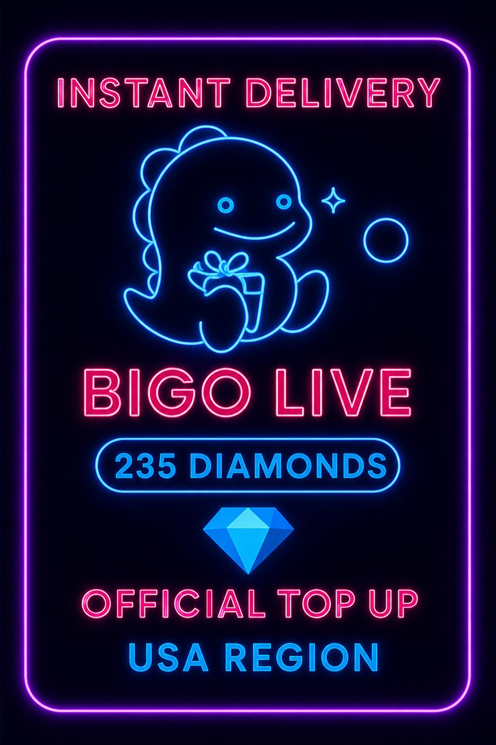 Bigo Live - 235 Diamonds (Top-Up) (US)