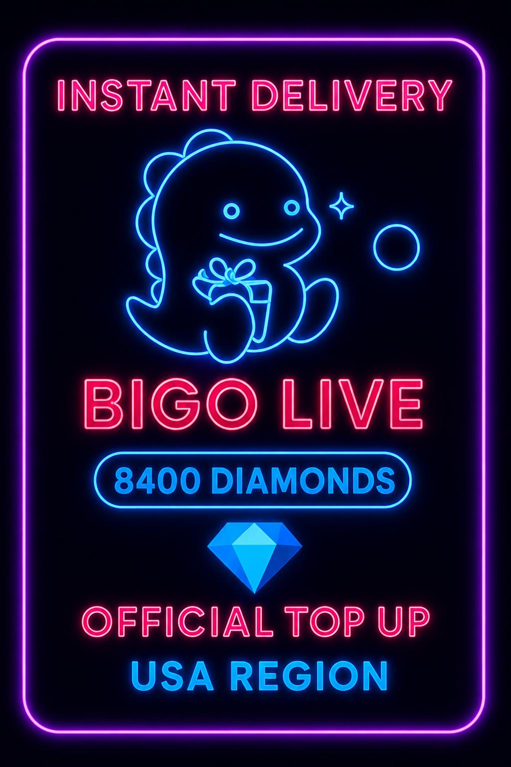 Bigo Live - 8400 Diamonds (Top-Up) (US)