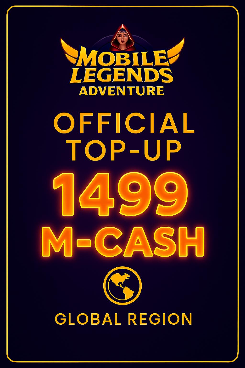 Mobile Legends Adventure 1499 M-Cash (Top-Up)