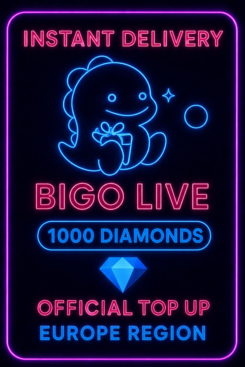 Bigo Live - 1000 Diamonds (Top-Up) (EU)