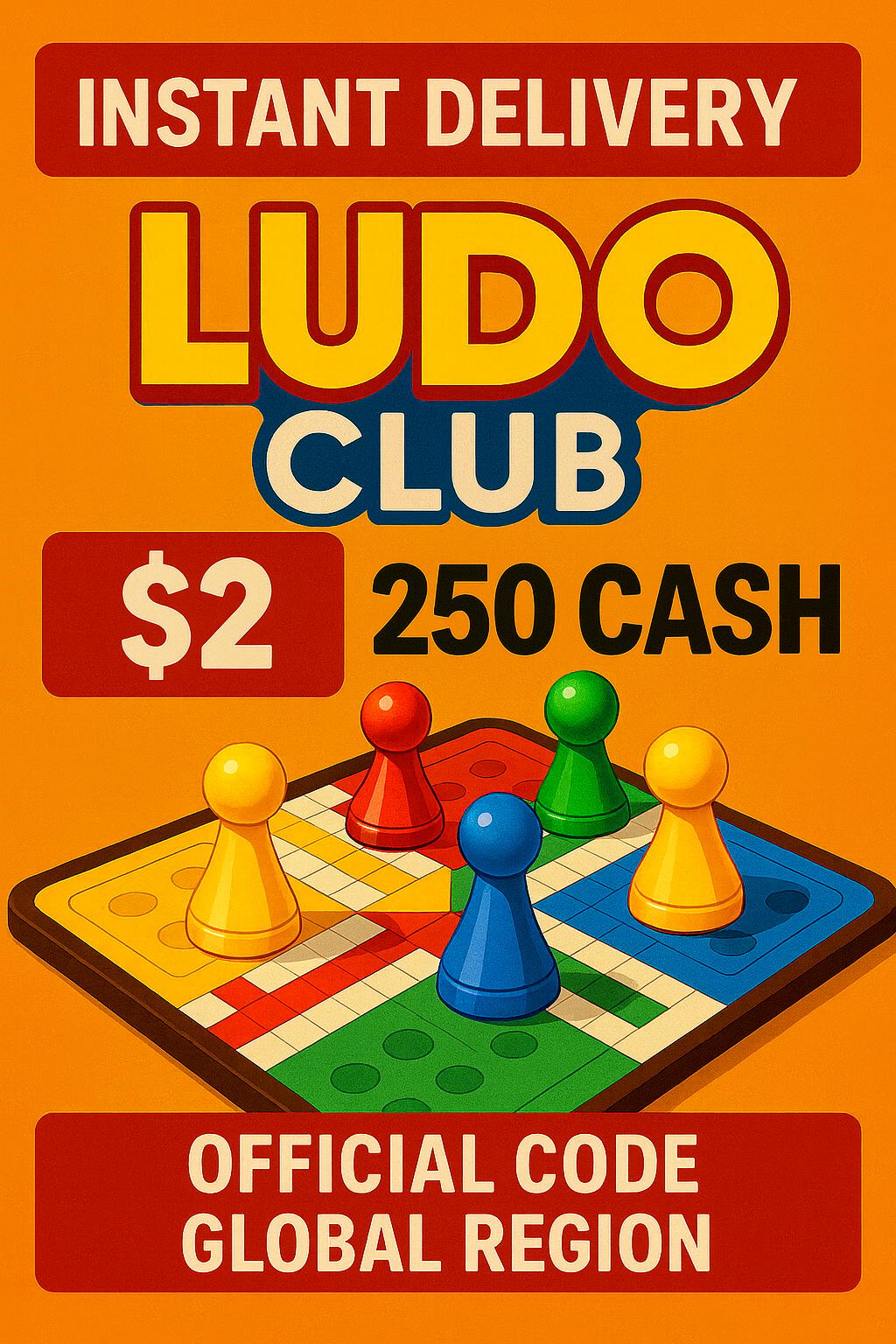 Ludo Club - 250 Tiền mặt (Toàn cầu)