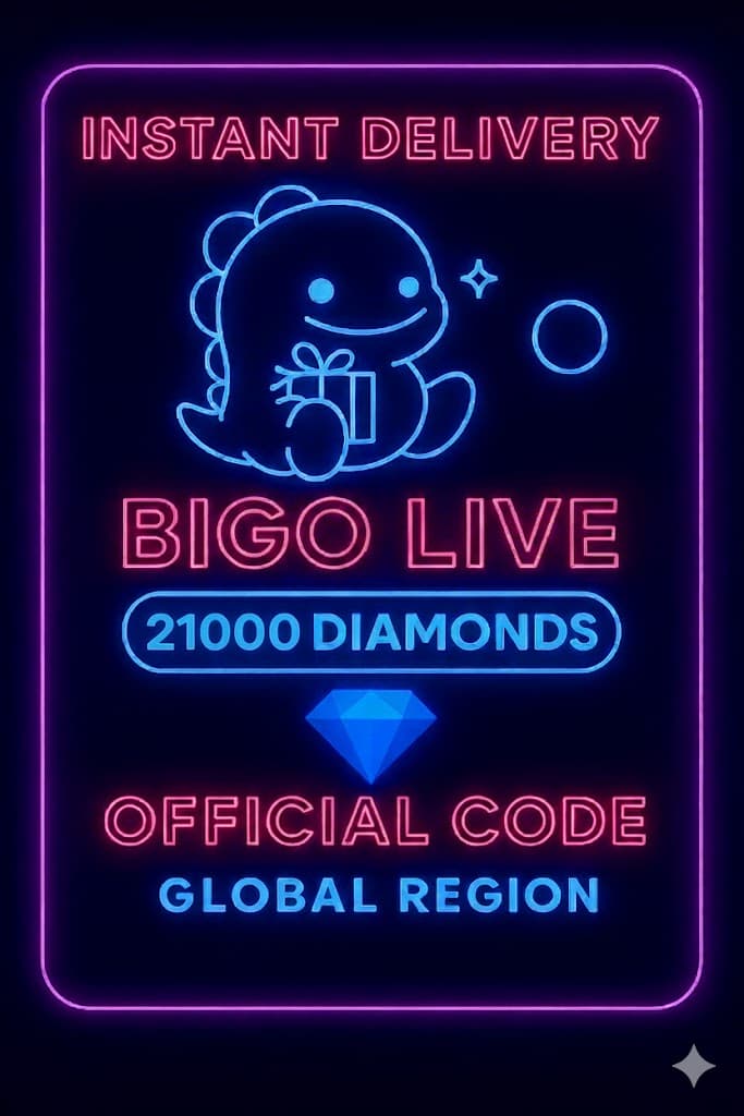 Bigo Live - 21000ダイヤモンド（グローバル）