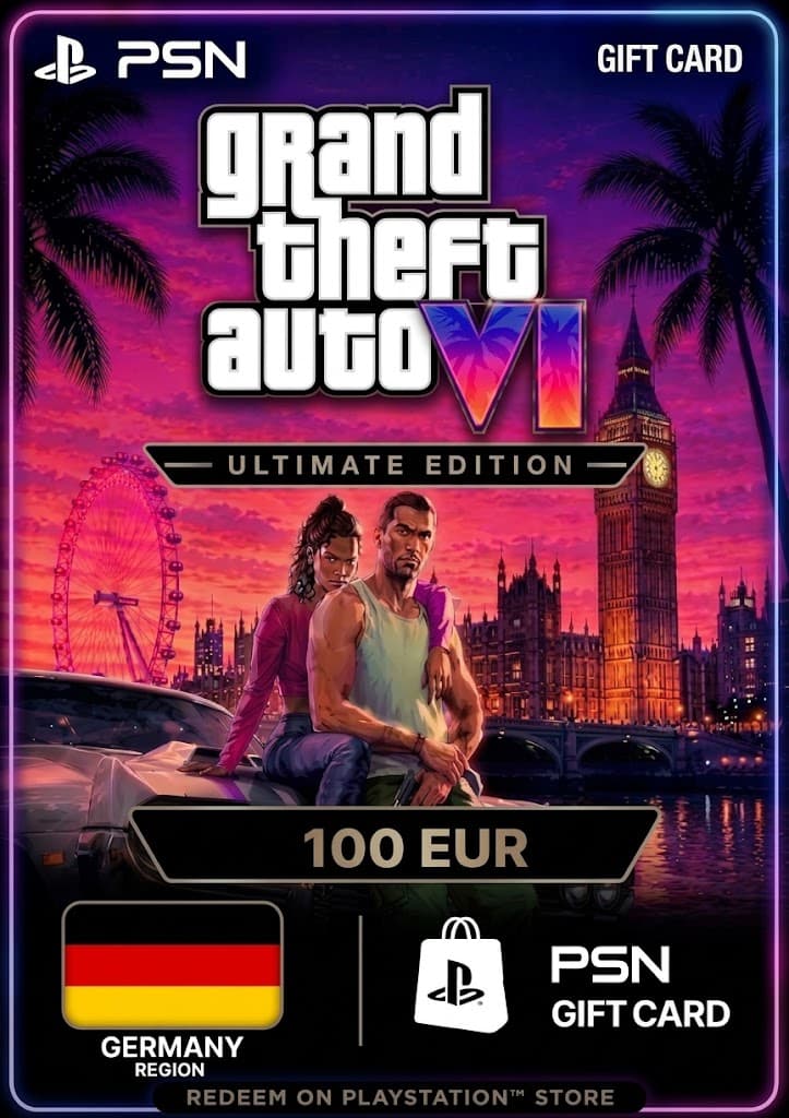 GTA 6: Ultimate Edition - PSN Gift Card 100 EUR (Germany)