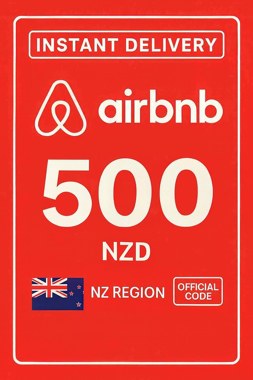 Airbnb бэлгийн карт - 500 NZD (Шинэ Зеланд)