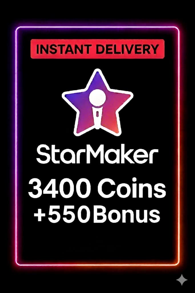 StarMaker 3400 myntar + 550 bónus