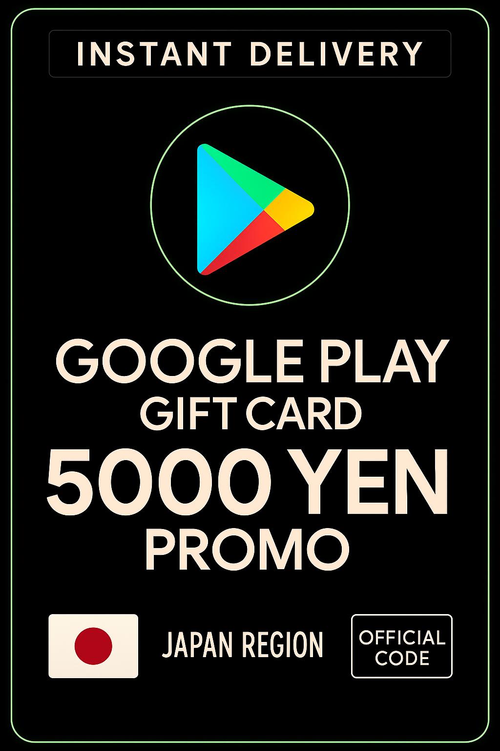 Google Play Gift Card - Japan YEN 5000 PROMO