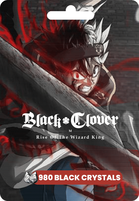 Black Clover Mobile - 980 Black Crystals (Global)
