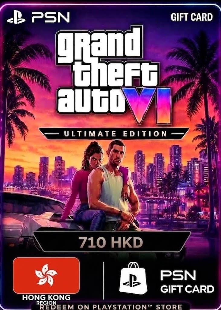 GTA 6: Ultimate Edition - PSN Gift Card 710 HKD (Hong Kong)
