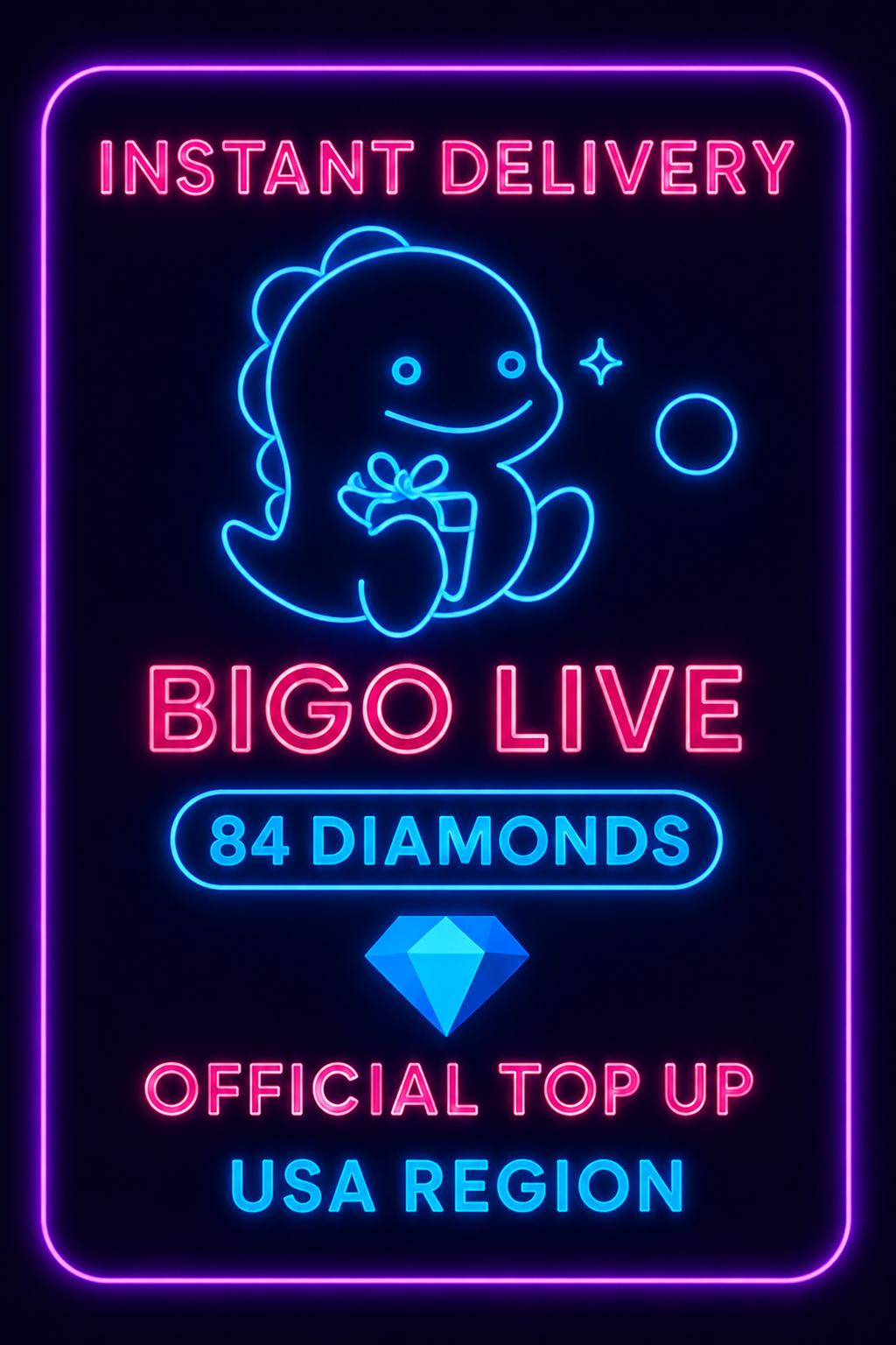 Bigo Live - 84 Diamonds (Top-Up) (US)