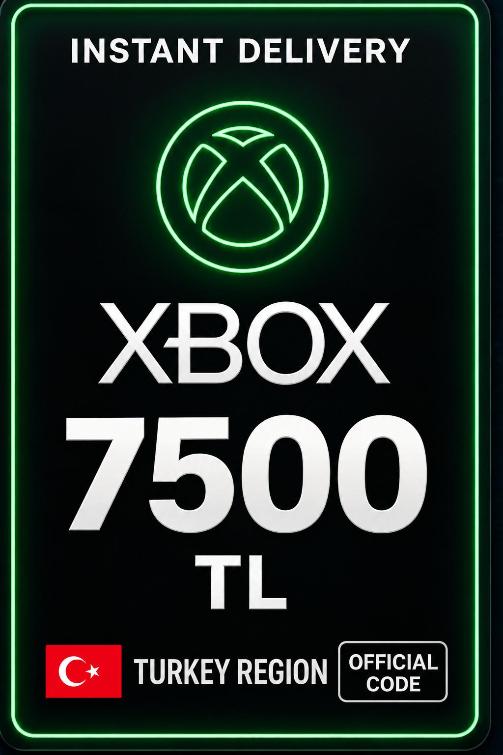 Xbox 7500 TL Hediye Kartı ( Türkiye )