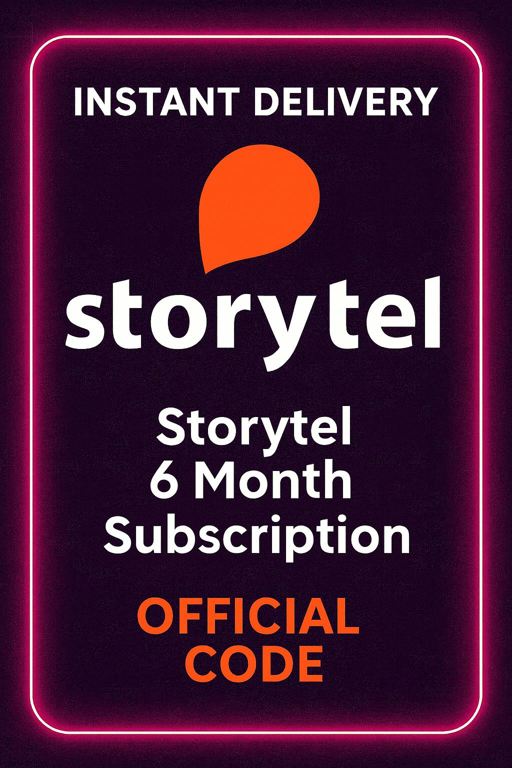 Storytel 6 Month Subscription | Jordan - (Levant)