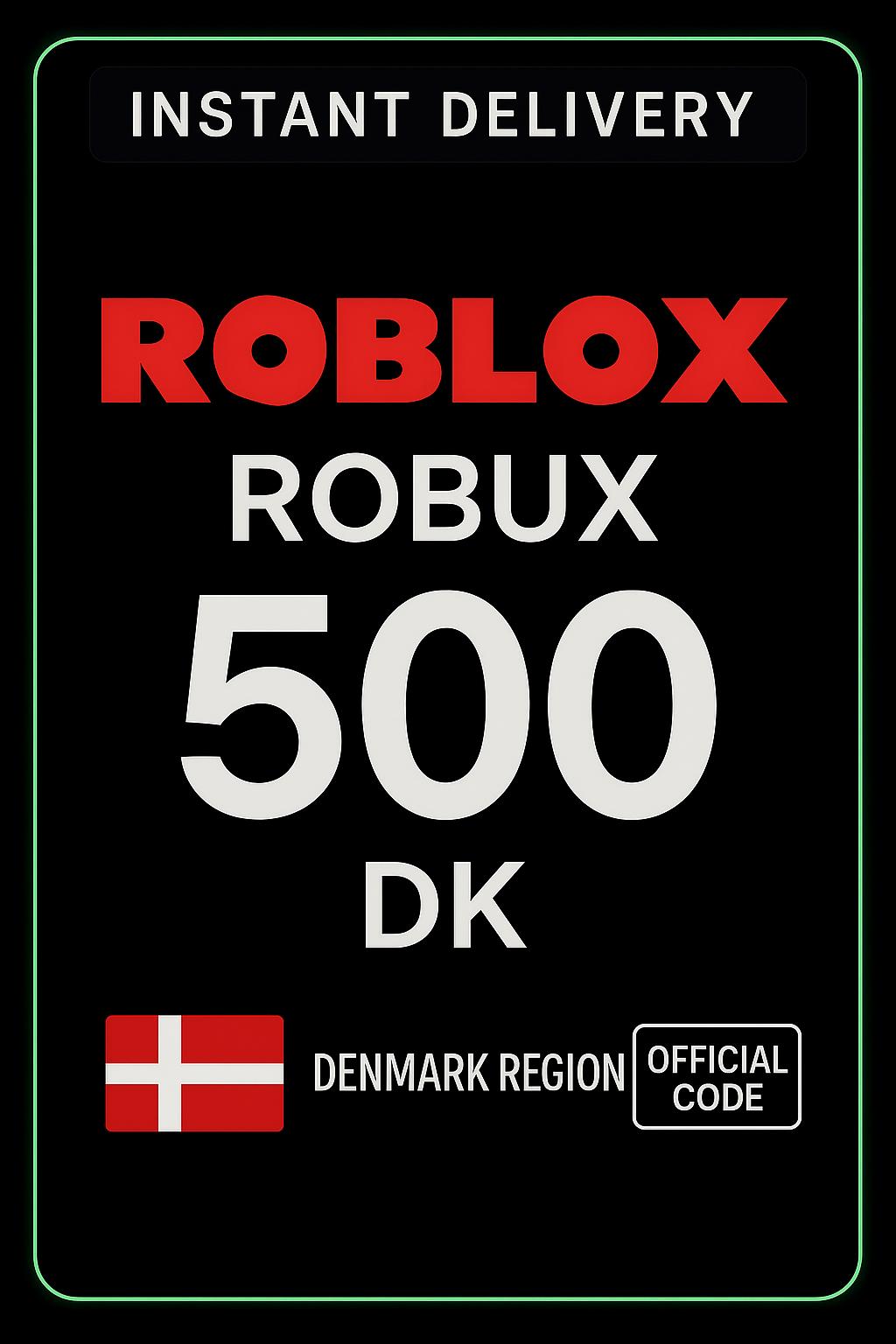 Roblox 500 DKK ойын картасы (ДК)