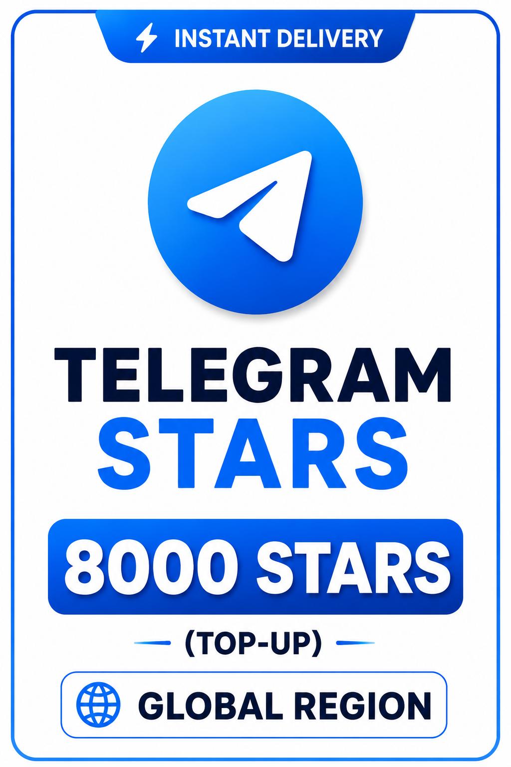 Telegram - 8000 Stars (Top-Up)
