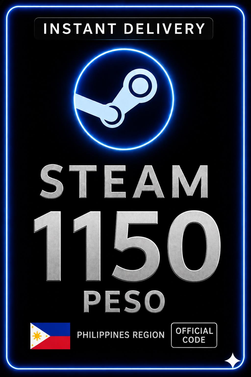 Steam Wallet Code 1150 Peso PH