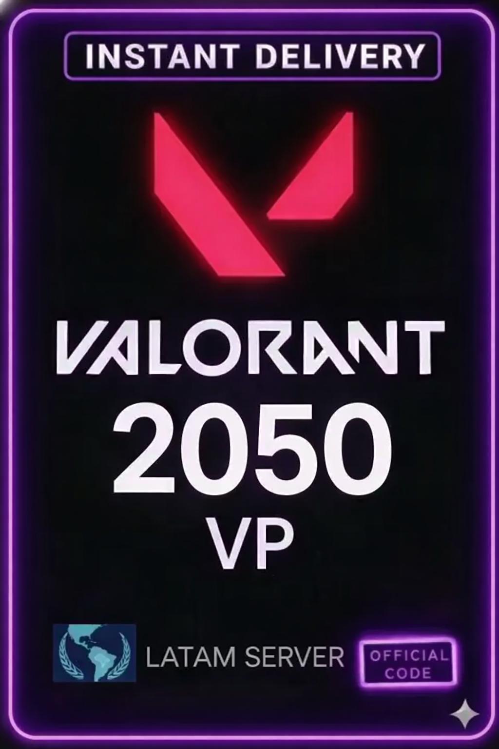 Valorant Points - 2050 VP (Latam Server)