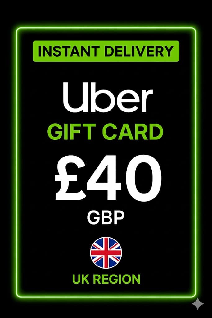 Uber Ajándékkártya - 40 GBP
