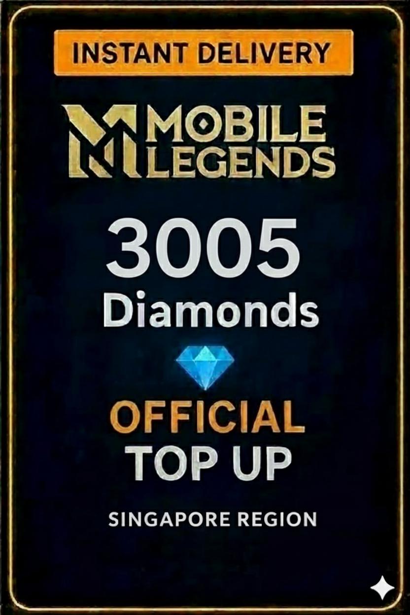 Mobile Legends - 3005 Diamonds Top-Up (Singapore)