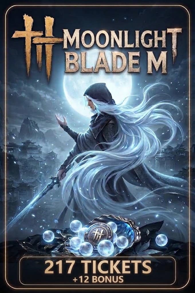 Moonlight Blade M 217 Ticket + 12 Bonus Top-Up