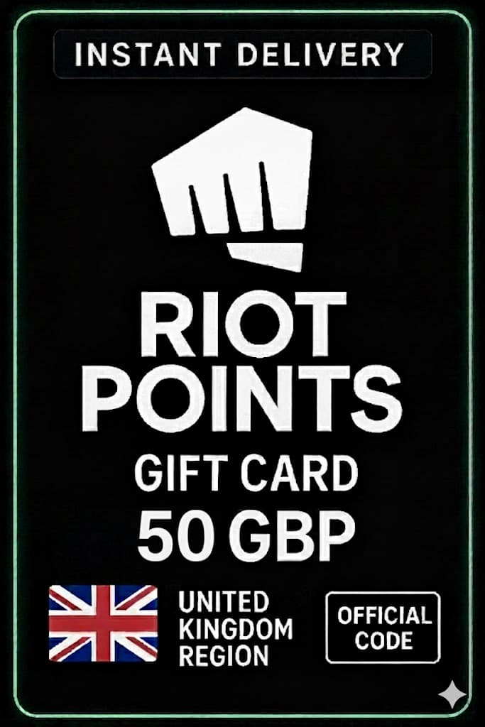 Tarjeta de Regalo Riot Points 50 GBP (Reino Unido)