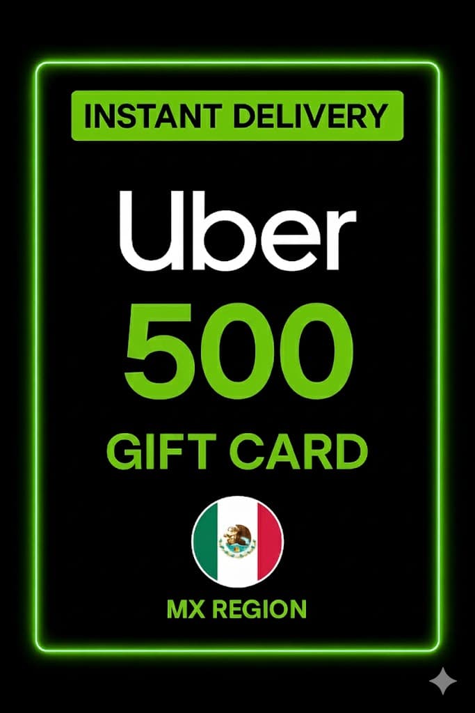 Uber gjafakort - 500 MXN