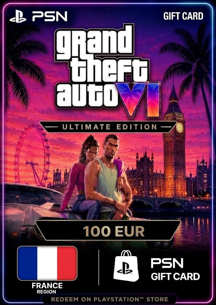 GTA 6: Ultimate Edition - PSN Gift Card 100 EUR (France)