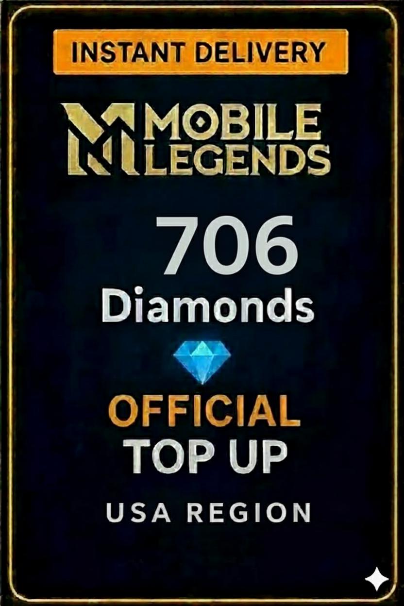 Mobile Legends - 706 Diamonds Top-Up (USA)
