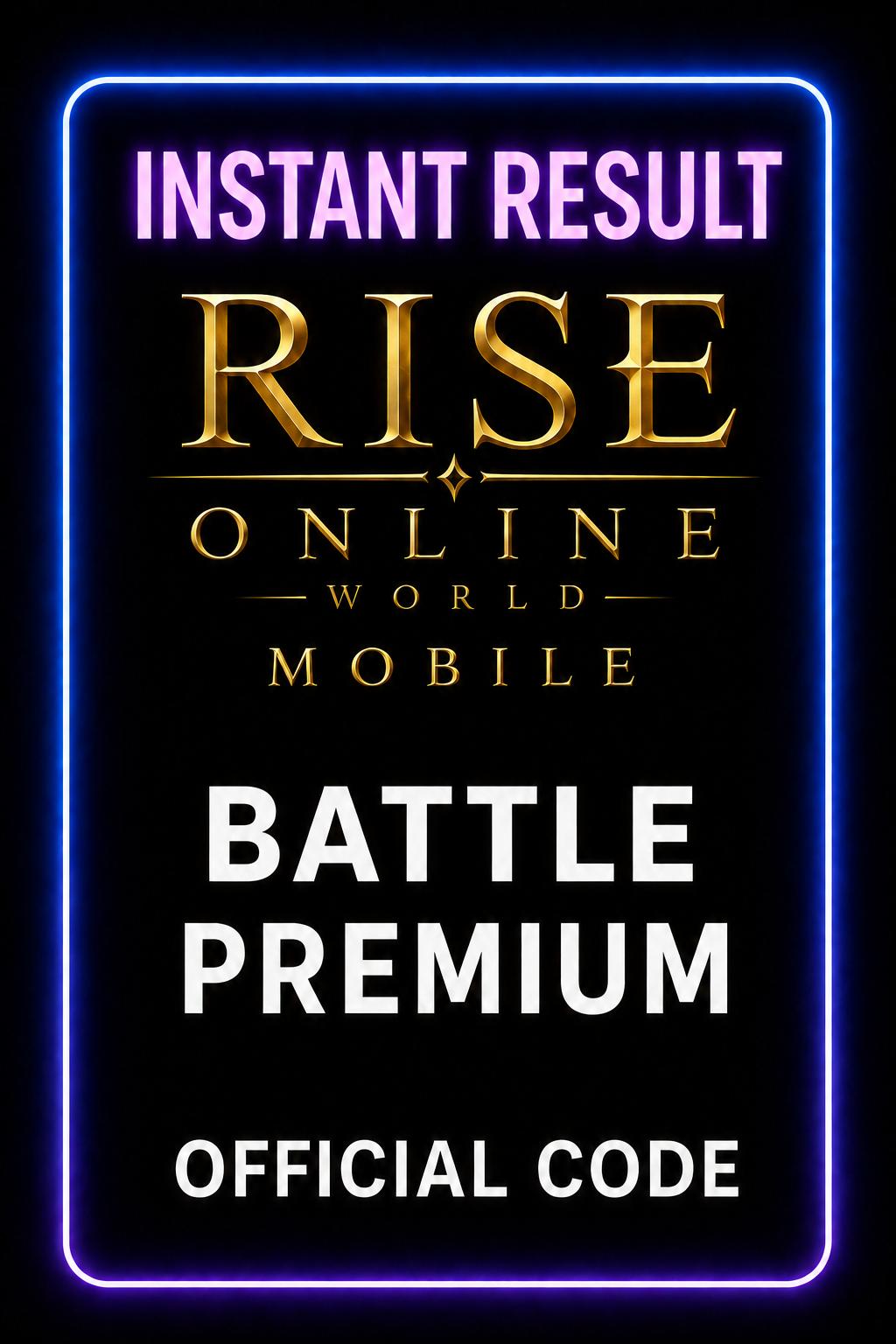 Rise Online World Mobile Battle Premium