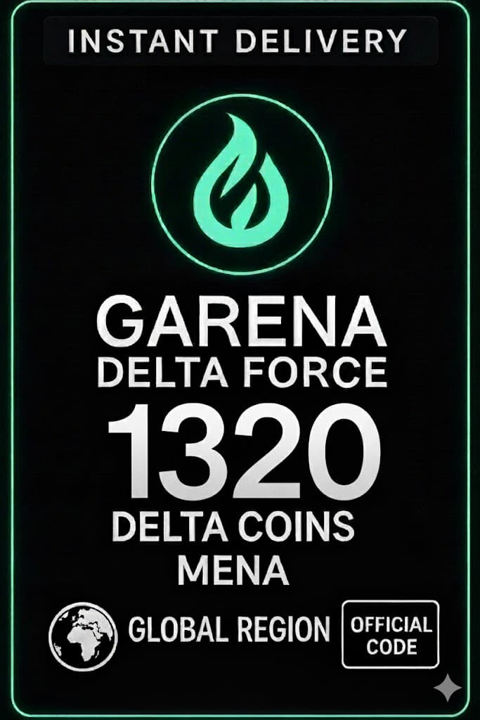 Garena Delta Force 1320 +207 Delta Coins Mena