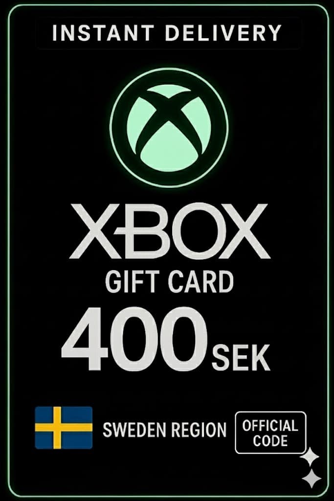 כרטיס מתנה XBox Live שוודיה - 400 קרונה שוודית