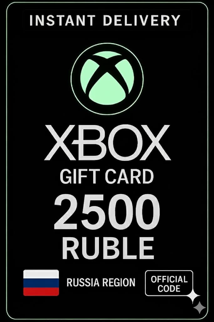 Κάρτα Δώρου Xbox Live 2500 Ρουβλίων