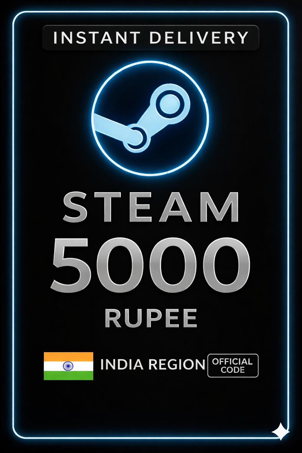 Steam Wallet Code 5000 Rupee India