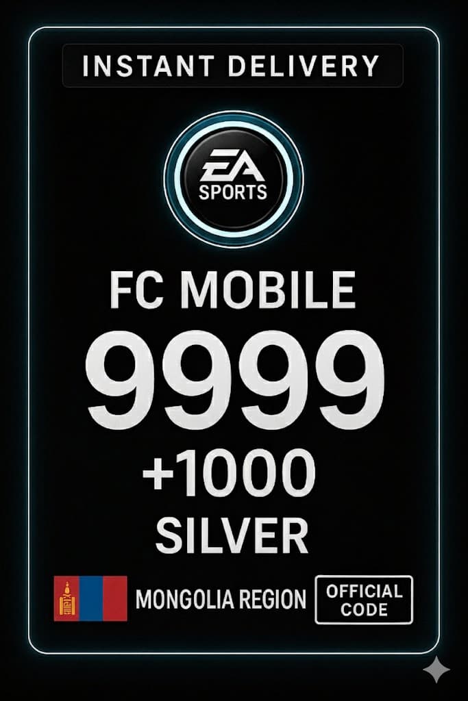 FC Mobile 9999+1000 Srebro Karta Podarunkowa - Mongolia
